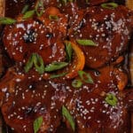 Orange Glazed Chicken Thighs