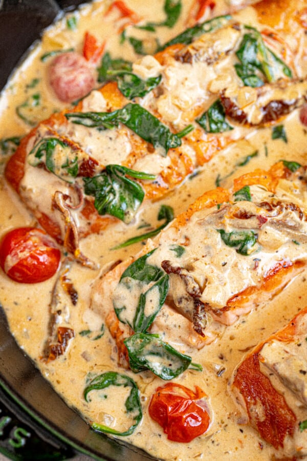 Creamy Tuscan Salmon - Toni's Recipes