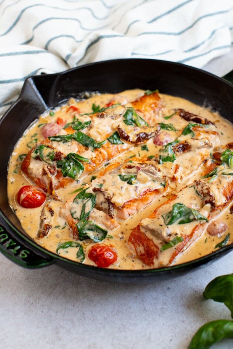 Creamy Tuscan Salmon - Toni's Recipes