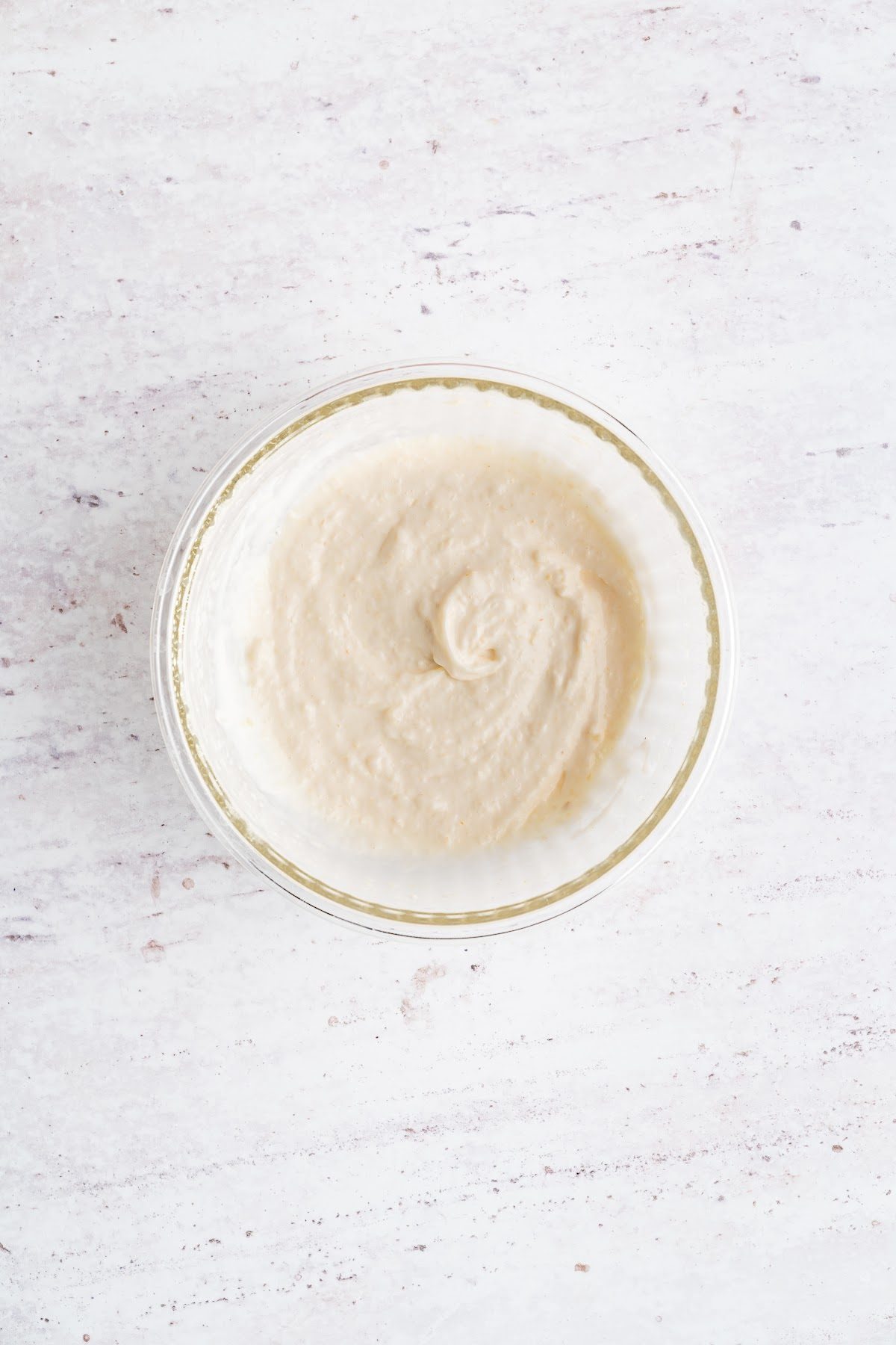 Horseradish aioli stirred smooth in a small bowl with mayonnaise, horseradish, garlic and lemon juice